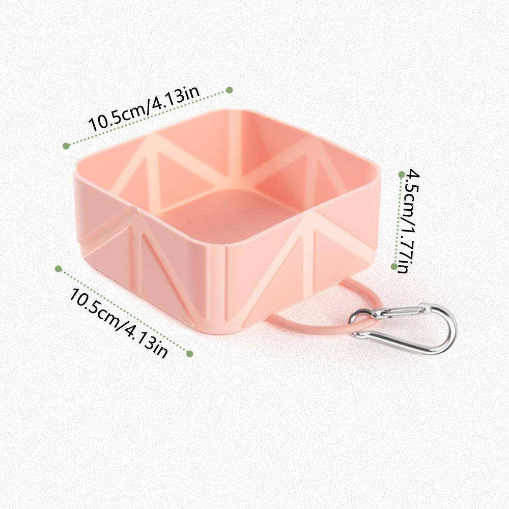Food Grade Portable Dog Feeder Anti Slip Cat Food Container Lightweight Folding Pet Bowl  For Dogs