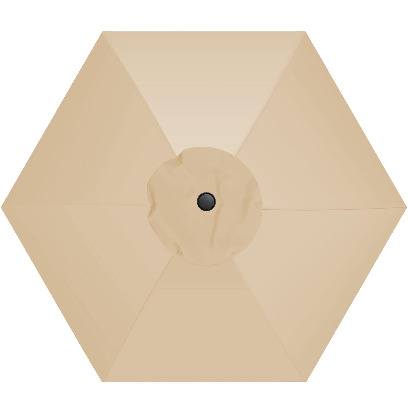 

6,4 фута Зонт Патио Зонт 6 ребер Запасной купол Полиэстер Уличный зонт Практичные аксессуары для затенения для пляжа двора