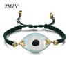 Boho Evil Eye Bracelets Handmade Braided Chain Lucky Jewelry Big Eye Trendy New Fashion Gifts for Women