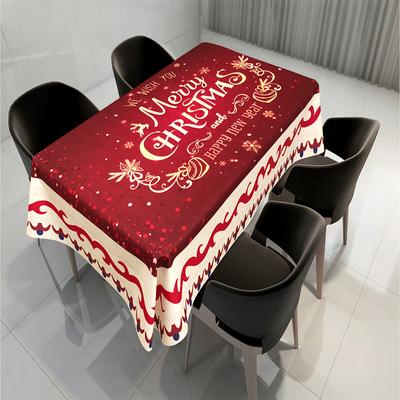 Weihnachten Stoff Antifouling Kreative Druck Tischdecke Europäische Weihnachten Tischdecke Küche Dekoration Jahr Tischdecke
