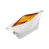 Goyard Monogrammed Zippered Canvas And Calfskin Travel Toiletry Bag Unisex Toiletry Bag White BOEING025TY-50CL50P
