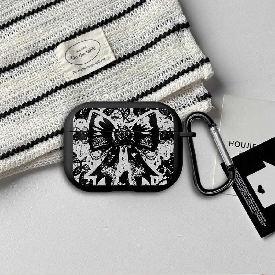 Case For Airpods Pro2 Pro3 Pro 4 2 3 1 Earphone Cases Cover Black Lace