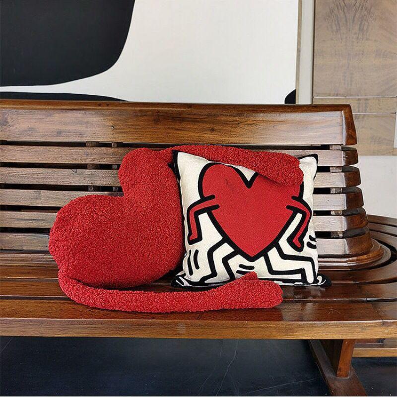 

Love Heart Sofa Pillow Gift Back Cushion Cute Pillow Office Chair Pillows Decor Home Lumbar Pillow Chair Cushion Car Love hug 40-37 cm