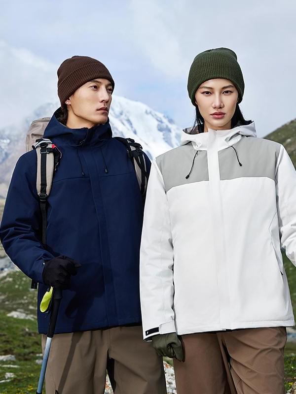 760g Black Gold Graphene Windproof Down Jacket with Custom Embroidery