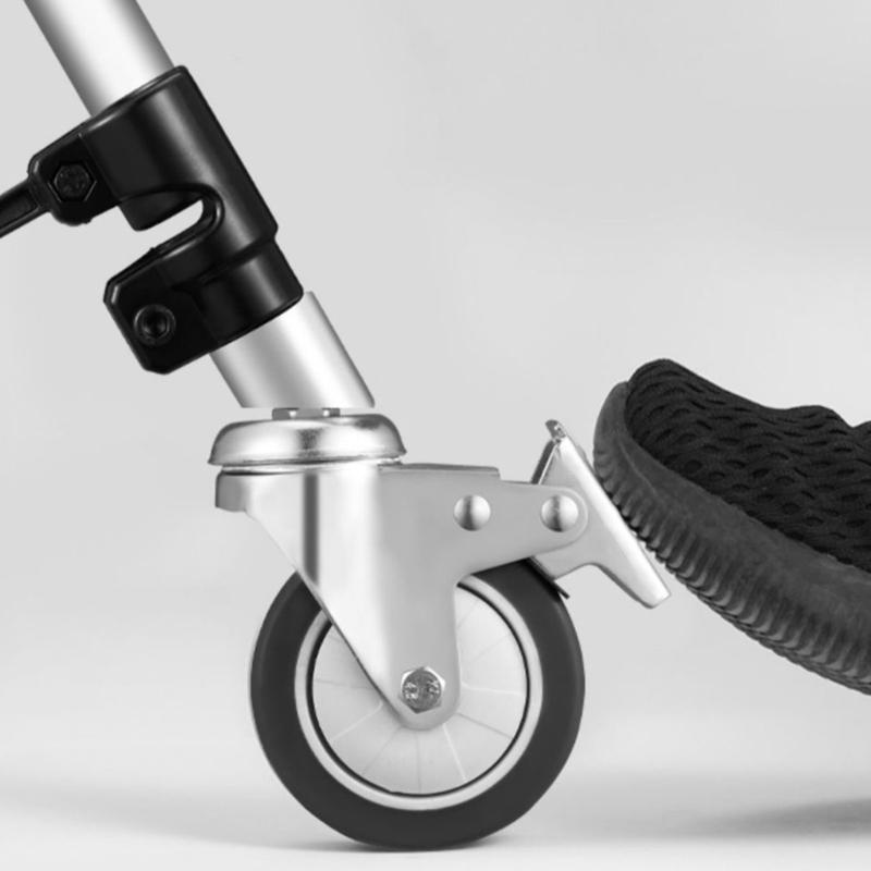 Heavy Duty Rolling Light Stand with Swiveling Casters 360 Degree Rotating for Photographers and Video Production Teams