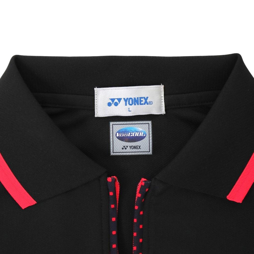 Slim Long Type Yonex Polo Shirt Polyester Black Women 20259 Used
