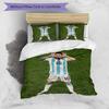Lionel Messi Football Legend Bedding Set,Breathable Bed Linen for Guest Room Decoration,Festival Gift for Fans,All Season Duvet Cover with Pillowcases