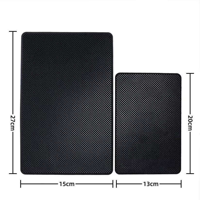 Auto Dashboard Sticky Anti Slip Pvc Mat Automotive Non Slip Sticky Gel Pad Fit For Iphone16 15 14 13 12 11 Samsung Phone Sunglasses Mount