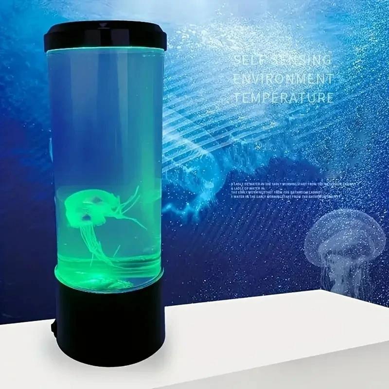 Simulated Jellyfish Lamp 7 Color Changing LED Home Atmosphere Night Light For Home Bedroom Desktop Decor Children Birthday Gift