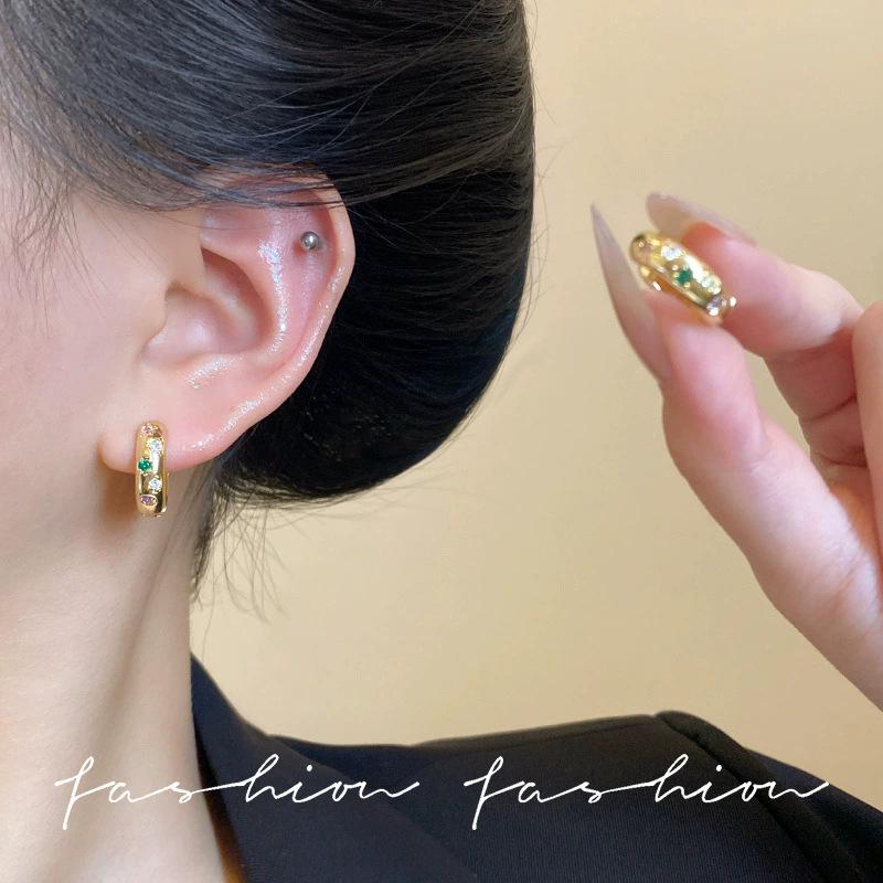 S925 Silver Needle Statement Hoop Earrings - Elegant, Versatile, Lightweight, Simple Luxury for Women