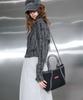 Krafyarn 2-Way Tote Bag Crossbody Bag Black Zebra