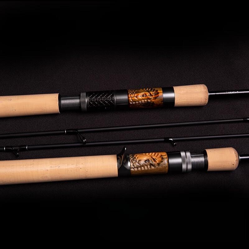 Oeny Portable 5-Section Carbon Fiber Lure Rod with Pistol Grip