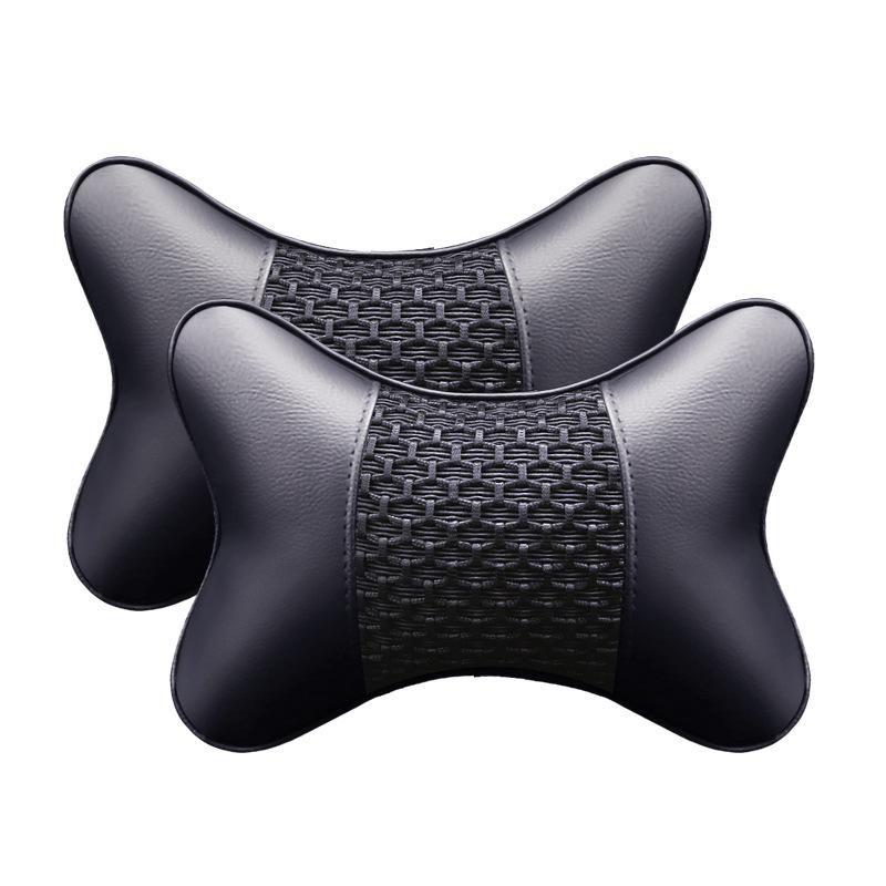 

28x20x10cm Ergonomic Car Headrest Lumbar Support PP Cotton Neck Waist Protection Car Seat Cushion High Rebound Fixed Head Pillow Automotive Supplies 28x20x10cm 1pcs