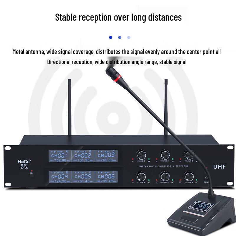 HuiDu Professional Wireless UHF Microphone System (CN Version)