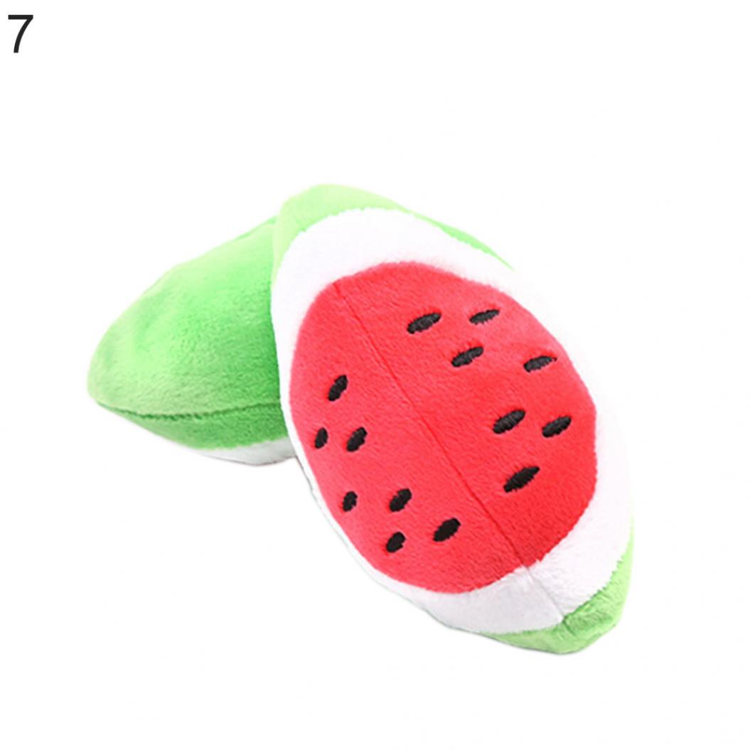 

Интерактивная плюшевая жевательная игрушка с изображением моркови, арбуза и звука для собак, товары для домашних животных Rectangle Watermelon