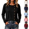 Cord-Langarmshirt mit lockerem Schnitt und Knopfleiste Bequemes Freizeithemd für Damen Geeignet für den täglichen Gebrauch
