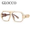 Fashion Reading Glasses Men 2025 Vintage Luxury Brand Designer Oversized Eyewear UV400 Anti Blue Light Transparent Glasses +2.75