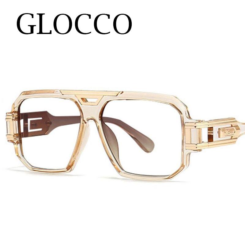 Fashion Reading Glasses Men 2025 Vintage Luxury Brand Designer Oversized Eyewear UV400 Anti Blue Light Transparent Glasses +2.75