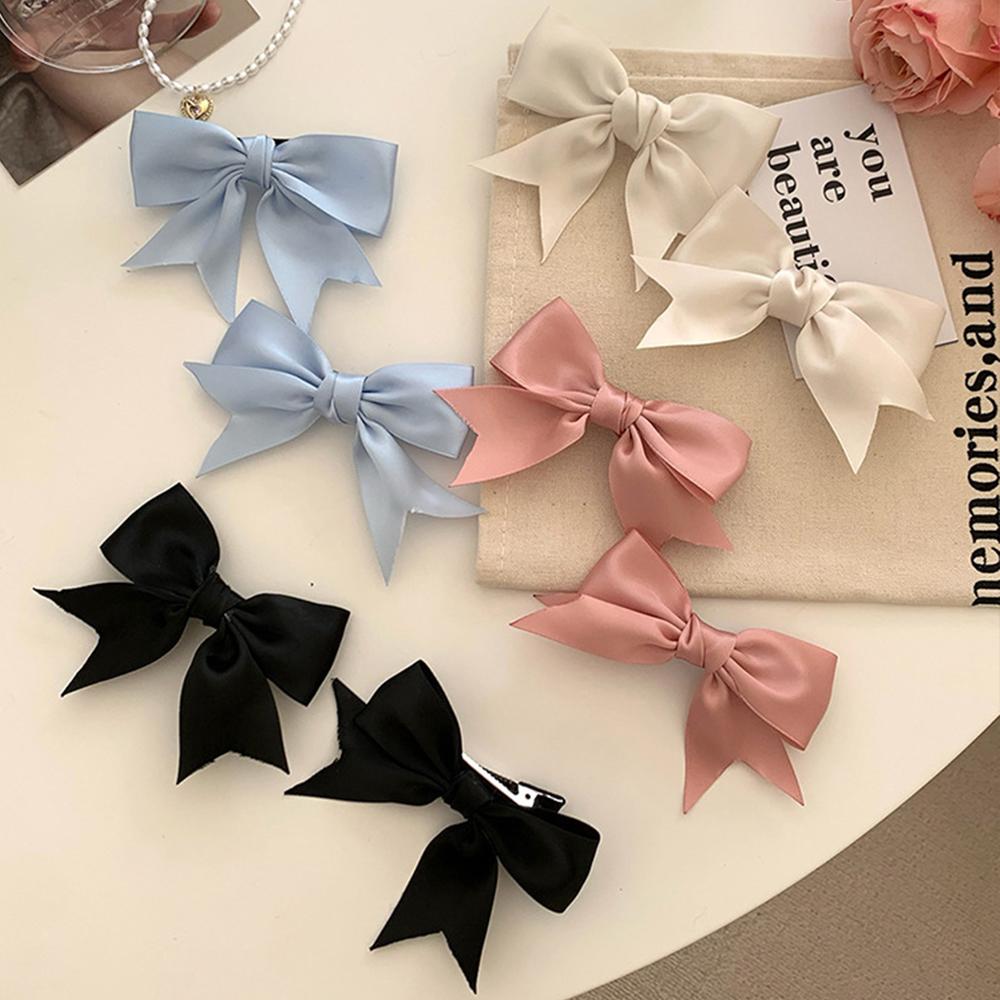 2PCS Satin Bow Hair Clip