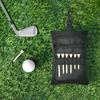Multifunctional Portable Golf Organiser Bag With 10 Elastic Slots Waterproof Golf Ball Storage Case with Rotating Clip