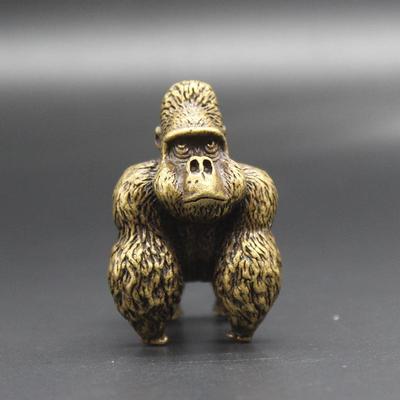 Mini Ornamenti da Tavolo da Ufficio in Rame Puro Gorilla Orango Decorazione per la Casa