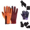 Stylish Black Touch Screen Winter Gloves Featuring Waterproof And Windproof Design