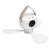 Ceiling Fan Portable Camping Fan with LED Light USB Rechargeable Battery Operated Support Hanging and Remote Control