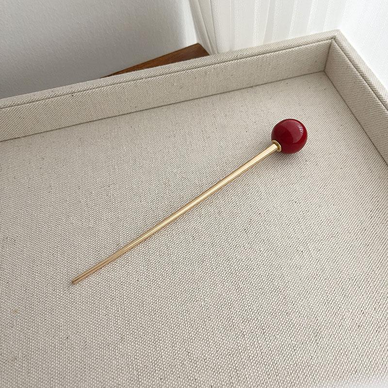 

Ретро Металлические Палочки для Волос Подвеска из Стеклянных Бусин Заколка для Волос для Женщин Элегантный Китайский Стиль Древний Стиль Классические Ювелирные Аксессуары