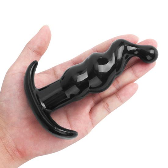 Large Silicone G-Spot Anal Plugs Tapered Prostate Massager for Beginners Advanced Waterproof Easy-Clean Discreet Adult Toy for Couples
