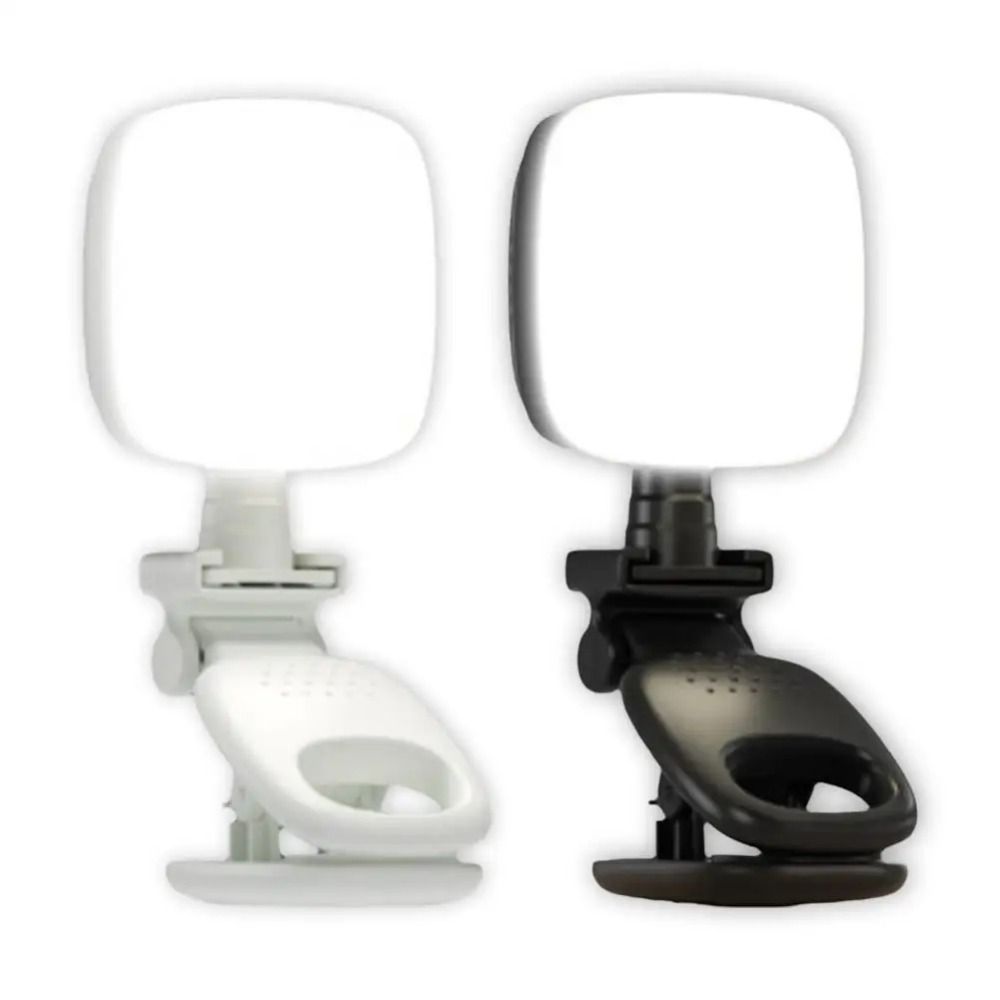 Adjustable Brightness Portable LED Selfie Light 3 Color Light Clamp Photography Light  Night