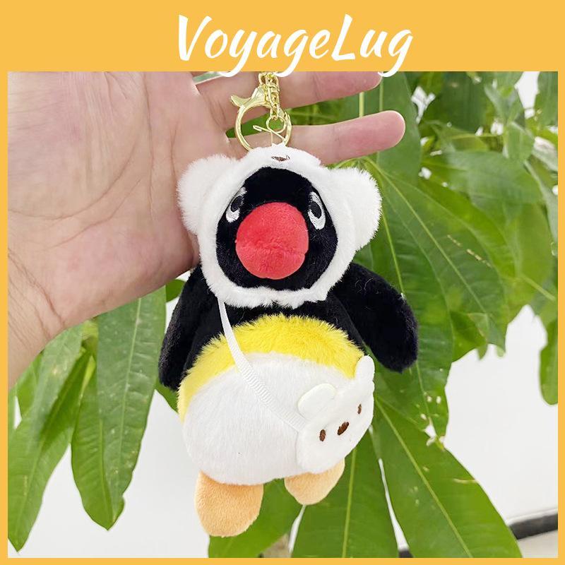 Penguin Delightful Plush Keychain Doll Featuring Colorful Patterns And Texture Cuddly