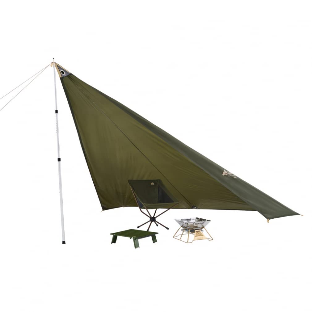 LOGOS Touring Tepee Pentatarp 71202003 Green Width 430 X Total Length 440 Cm (2023LIMITED) Size (approx.)