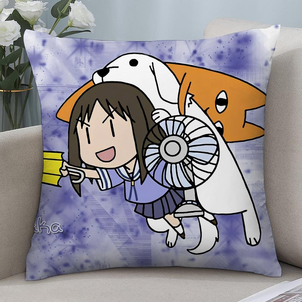 Anime A-Azumanga Daioh Kissenbezug 3D-Druck Polyesterfaser 40*40 cm Zuhause Sofa Dekoration Festivalgeschenk