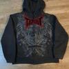 Vintage Frühling und Herbst Ästhetik 3D Gedruckter Gothic Mode Reißverschluss Hoodie Hip Hop Sportbekleidung Lässiger Pullover