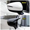 Rearview Mirror Cap Shell Decoration Cover Trim For Mazda CX-3 2015 -2018 / CX-5 2015 2016 Black Ox Horn Blade Style Accessories
