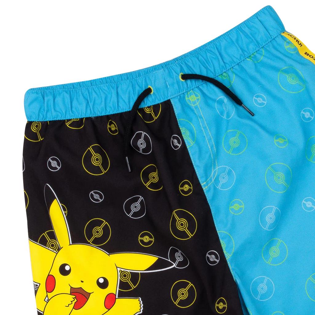 POKEMON Boys Pikachu Pokeball Swim Shorts