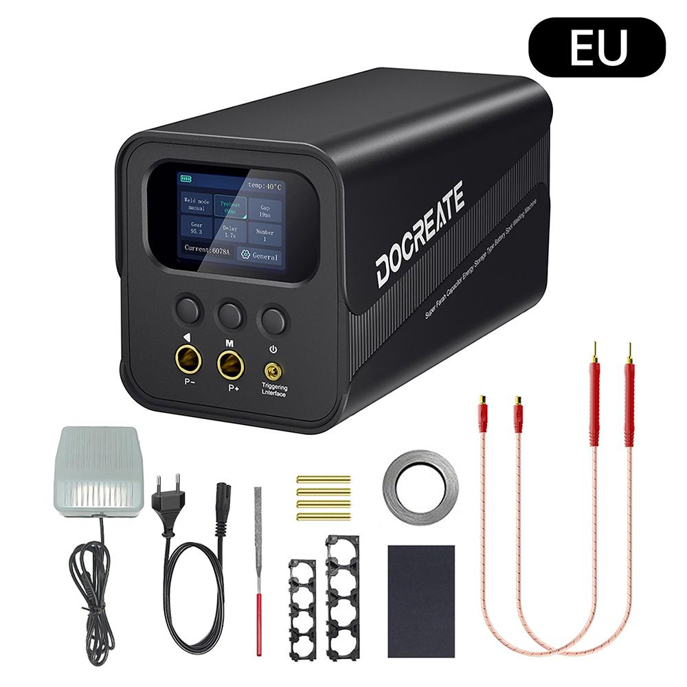 SK-10P 18650 lithium-ion battery spot welder, colour screen digital display super-farad capacitor spot welder, 99 adjustable set