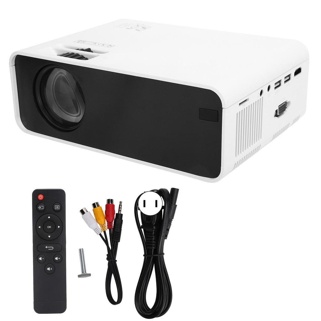 Home Projector WiFi Liquid Crystal Display LED Portable High Definition 1080p 110‑240VFor Andriod