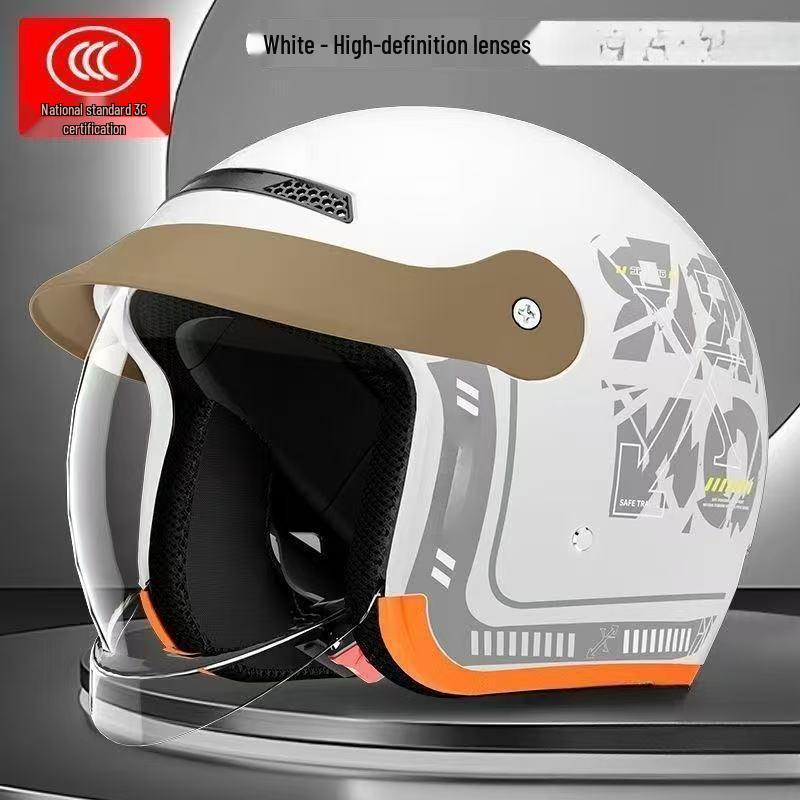 3C Certified Electric Vehicle Winter Safety Helmet: Unisex, Warm, Windproof, Half-Helmet for Cold Weather One Size