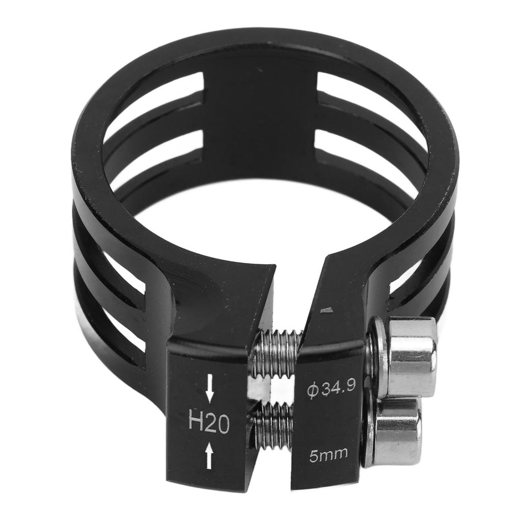 Bike Seat Post Clamp Aluminum Alloy Quick Release 34.9mm Carbon Fiber Bike Seat Clamp for MTB Bike