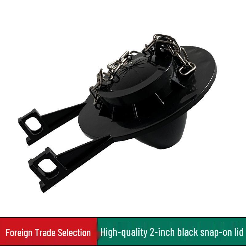 

2-Inch Black Universal Toilet Tank Drain Valve Flapper