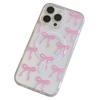 For iPhone 16 Pro Max Case Compatible with MagSafe Bowknot Pattern PC+TPU Phone Back Cover