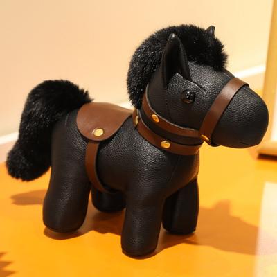 Yousheng Horse Doll Pendant Faux Leather Pony Keychain Cute Animal Keyring Versatile Bag Charm for Keys And Accessories
