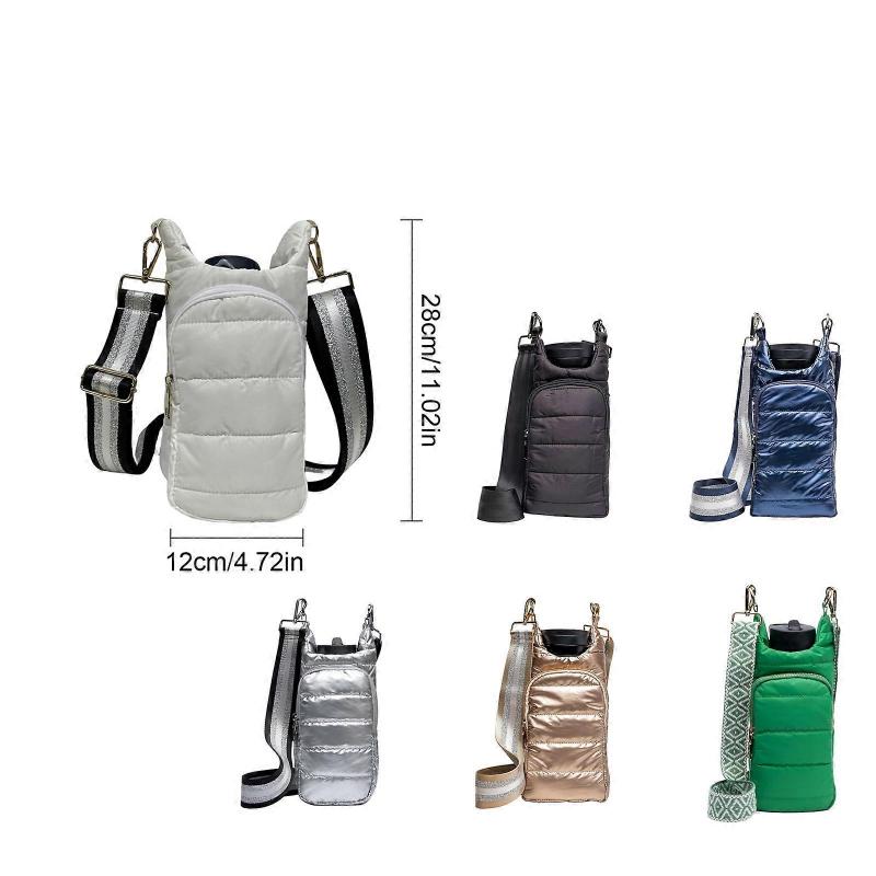 Portable and Fashionable Winter Outdoor Bag Handheld Crossbody Insulation Cup Cover Suitable Winter Outdoor Fast