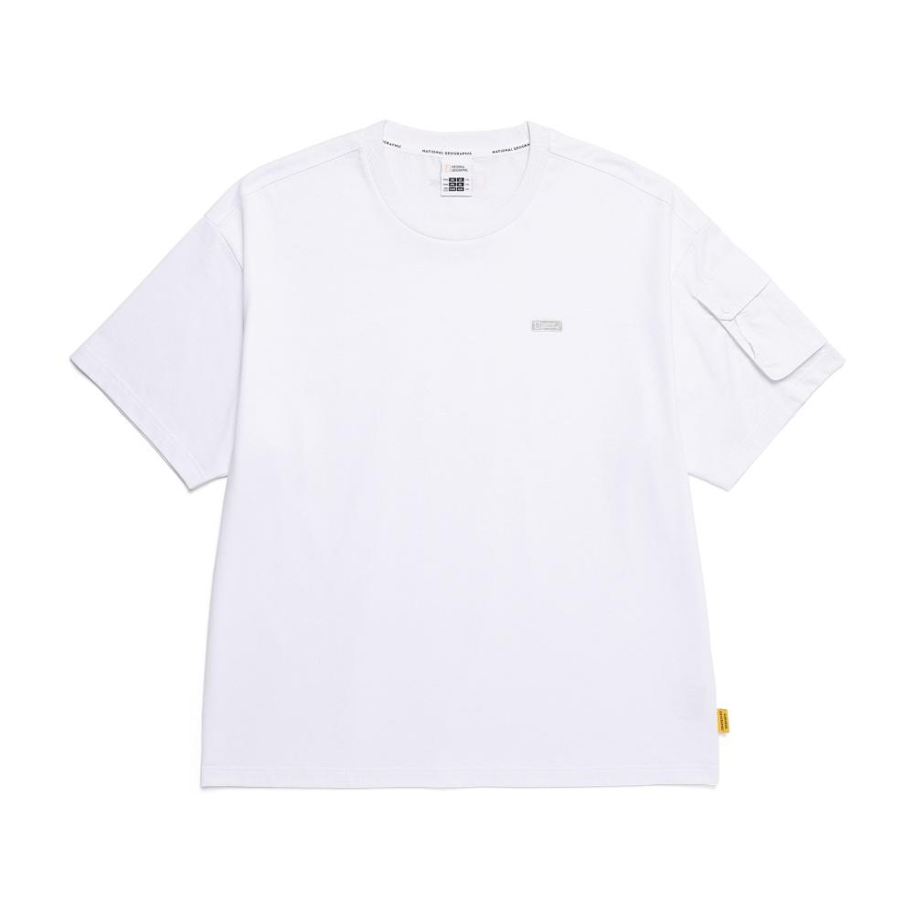 NATIONALGEOGRAPHIC N252Mts910 Nrn Sleeve Pocket Short Sleeve T-Shirt White