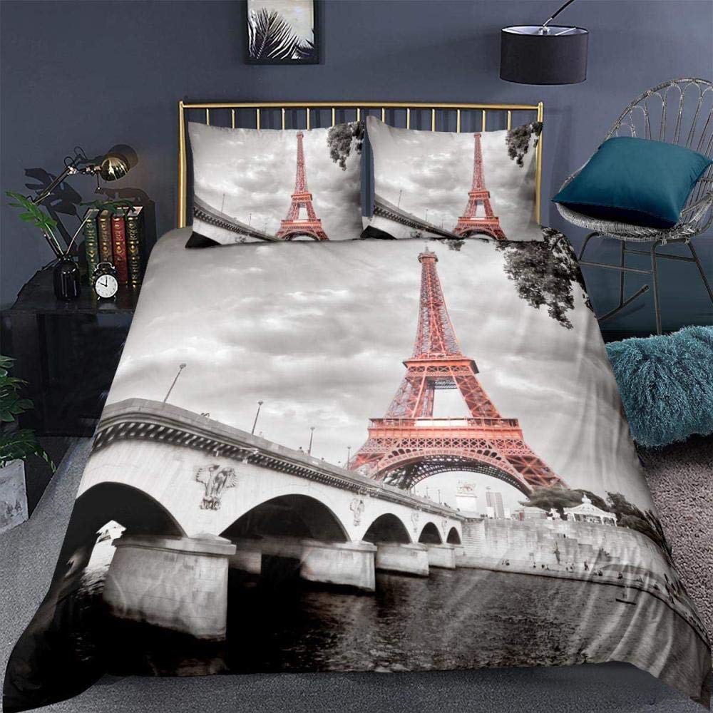 

Bridge Landscape Digital Printing Duvet Cover Set For Kids Boys Girls Polyester Bedding Set Double Single Size With Pillowcase EU single(135x200cm)