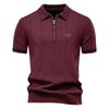 Gant Spring/Summer Embroidered New Men's Business Casual Woolen Polo Shirt, Flip Collar Knitted Polo Shirt, Short Sleeve