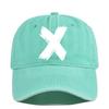 Washed x silk screen baseball cap yellowstone retro peaked cap men's and women's washed distressed sun hat cotton none