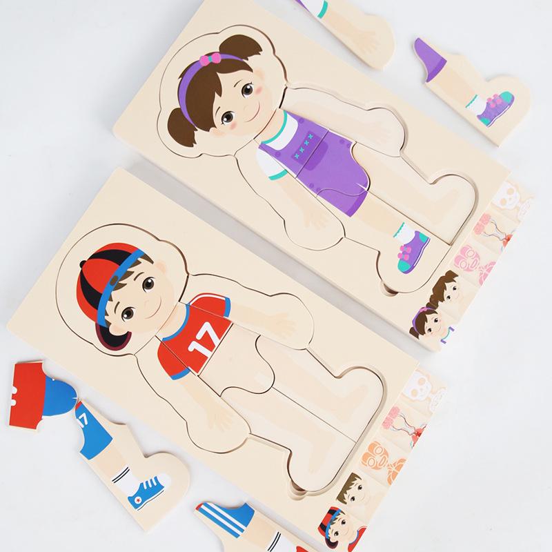 Wooden Multi-layer Body Structure Puzzle for Kids Ages 3-10 - Educational Toy for Early Learning