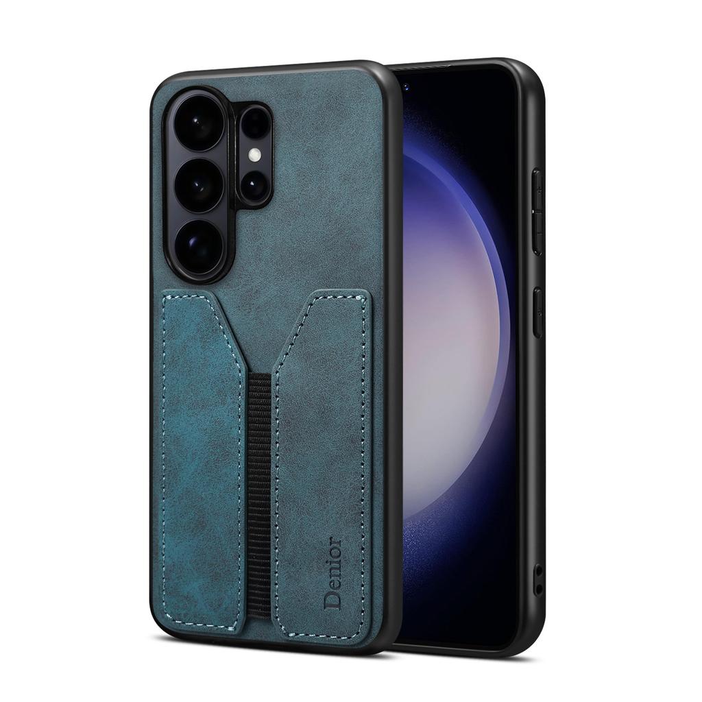 Denior Applicable Samsung Galaxy S26Ultra Insert Card Leather Case S24FE Mobile Phone Case S25Edge Case